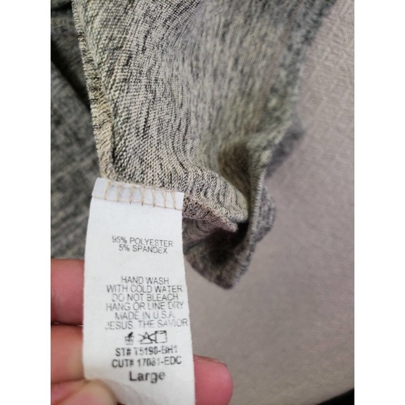 REB in J. Sweater Womens Large Gray Long Sleeve Polyester Pullover Classicore - Picture 8 of 8